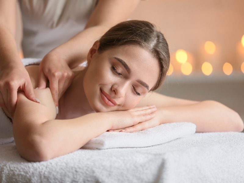 Outdoor spa massage treatment