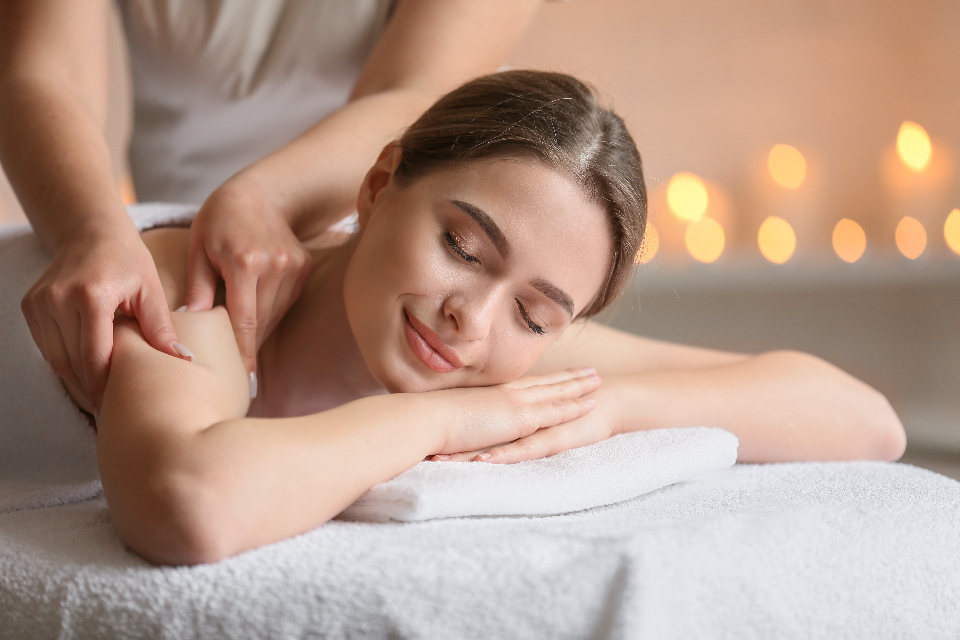 Outdoor spa massage treatment